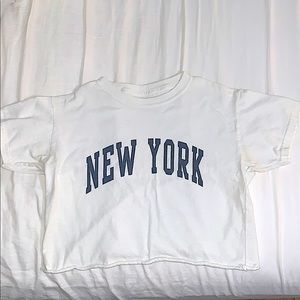 J.galt (brandy melville) “New York” crop top